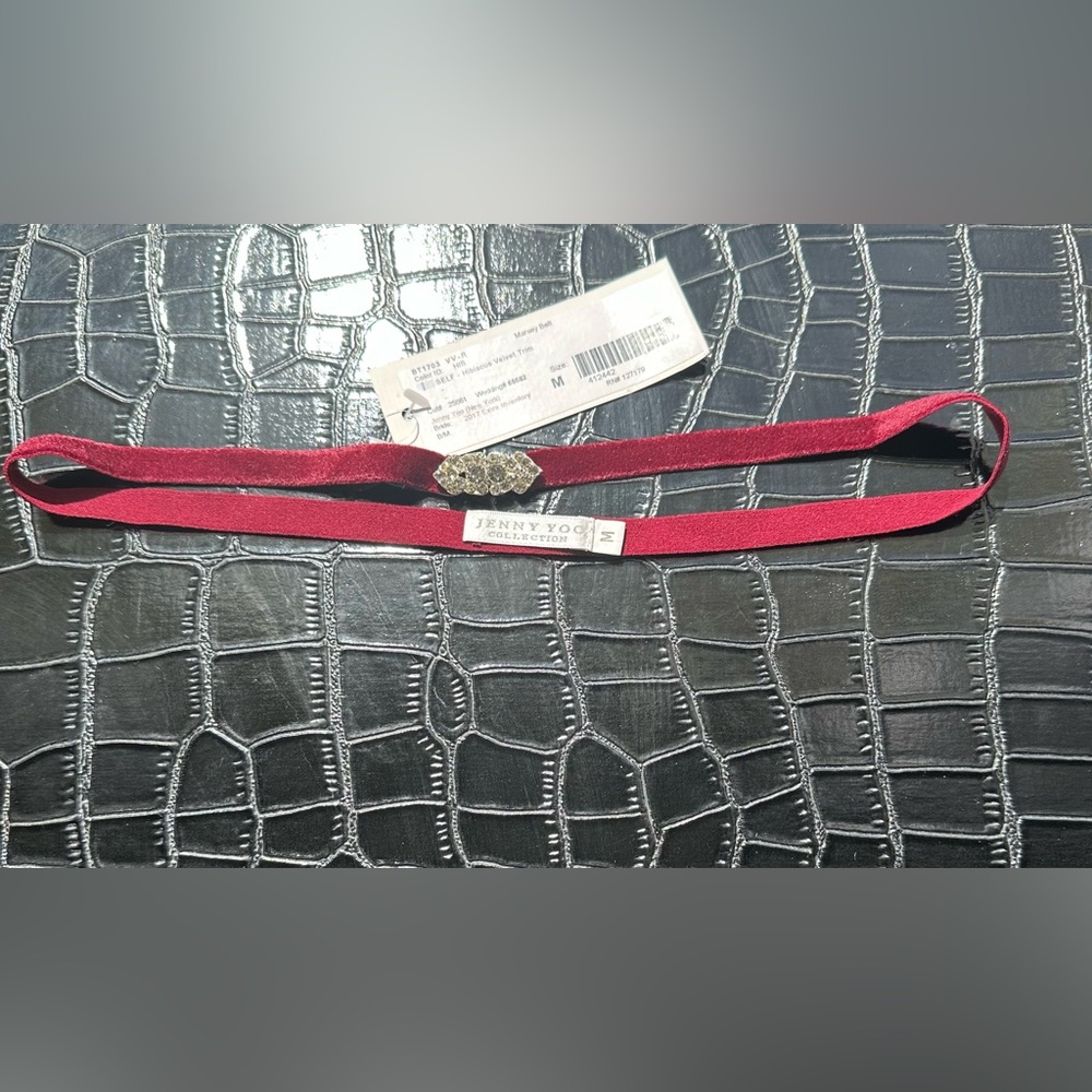 Jenny Yoo WEDDING Belt Size Medium color is "Hibiscus" Brand New with Tags